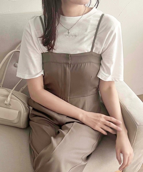 apres jour clair（アプレジュールクレア）の「【apres jour clair】アソートTシャツ【ZOZOTOWN限定アイテム】（Tシャツ/カットソー・レディース・グレー系その他/チャコールグレー/オフホワイト/ホワイト系その他2・フリー/X-LARGE）」の2枚目の写真