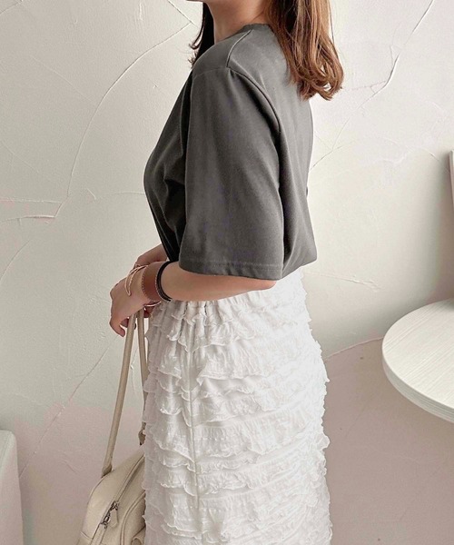 apres jour clair（アプレジュールクレア）の「【apres jour clair】アソートTシャツ【ZOZOTOWN限定アイテム】（Tシャツ/カットソー・レディース・グレー系その他/チャコールグレー/オフホワイト/ホワイト系その他2・フリー/X-LARGE）」の19枚目の写真