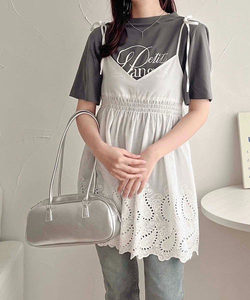 apres jour clair（アプレジュールクレア）の「【apres jour clair】アソートTシャツ【ZOZOTOWN限定アイテム】（Tシャツ/カットソー・レディース・グレー系その他/チャコールグレー/オフホワイト/ホワイト系その他2・フリー/X-LARGE）」の14枚目の写真