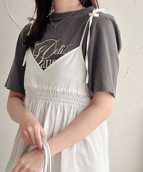 apres jour clair（アプレジュールクレア）の「【apres jour clair】アソートTシャツ【ZOZOTOWN限定アイテム】（Tシャツ/カットソー・レディース・グレー系その他/チャコールグレー/オフホワイト/ホワイト系その他2・フリー/X-LARGE）」の15枚目の写真