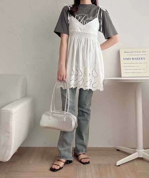 apres jour clair（アプレジュールクレア）の「【apres jour clair】アソートTシャツ【ZOZOTOWN限定アイテム】（Tシャツ/カットソー・レディース・グレー系その他/チャコールグレー/オフホワイト/ホワイト系その他2・フリー/X-LARGE）」の10枚目の写真