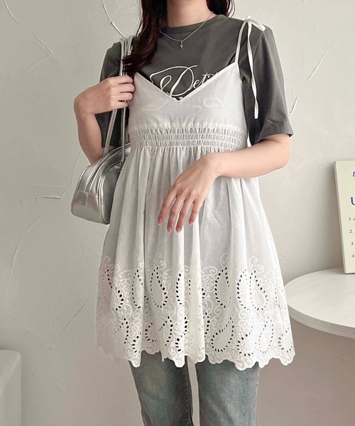 apres jour clair（アプレジュールクレア）の「【apres jour clair】アソートTシャツ【ZOZOTOWN限定アイテム】（Tシャツ/カットソー・レディース・グレー系その他/チャコールグレー/オフホワイト/ホワイト系その他2・フリー/X-LARGE）」の12枚目の写真