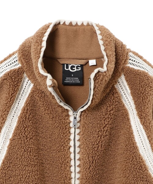 Ray BEAMS(レイビームス)の「【WEB限定】UGG(R) / Nikia Crochet UGGfluff Jacket(その他アウター・レディース・ブラック/グレー・SMALL)」の18枚目の写真