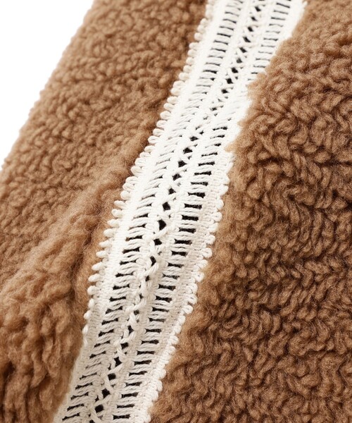Ray BEAMS(レイビームス)の「【WEB限定】UGG(R) / Nikia Crochet UGGfluff Jacket(その他アウター・レディース・ブラック/グレー・SMALL)」の22枚目の写真