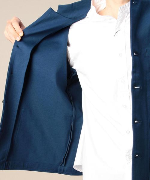 BEAUTY&YOUTH UNITED ARROWS（ビューティーアンドユースユナイテッドアローズ）の「BY ガーデニング ジャケット◆（ノーカラージャケット・メンズ・コバルトブルー/ネイビー・MEDIUM/SMALL/X-LARGE/LARGE）」の9枚目の写真