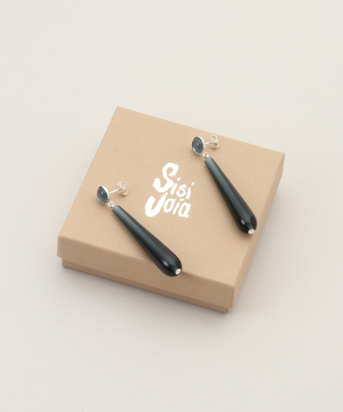 Sisi Joia(シシジョイア)の「【SISI JOIA/シシジョイア】MARYAM EARRINGS:ピアス(両耳)(ピアス(両耳用)・レディース・ネイビー・FREE)」の6枚目の写真