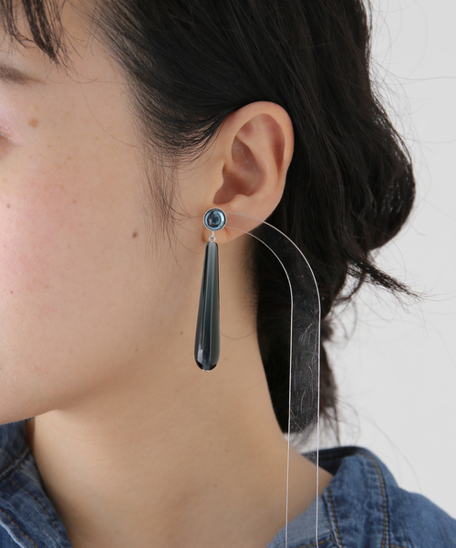 Sisi Joia(シシジョイア)の「【SISI JOIA/シシジョイア】MARYAM EARRINGS:ピアス(両耳)(ピアス(両耳用)・レディース・ネイビー・FREE)」の7枚目の写真