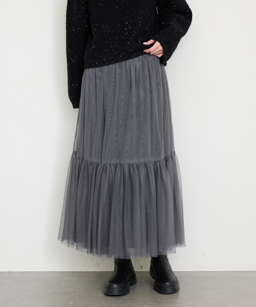 SLOBE IENA（スローブイエナ）の「チュールティアードレイヤード