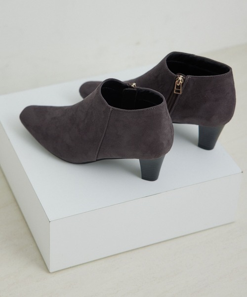 ROPE' PICNIC(ロペピクニック)の「スクエアトゥアンクルブーティー(ブーツ・レディース・ブラック/チャコールグレー・23.0cm/23.5cm/24.0cm/24.5cm)」の12枚目の写真