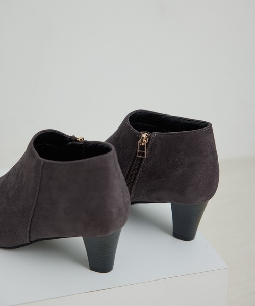 ROPE' PICNIC(ロペピクニック)の「スクエアトゥアンクルブーティー(ブーツ・レディース・ブラック/チャコールグレー・23.0cm/23.5cm/24.0cm/24.5cm)」の11枚目の写真