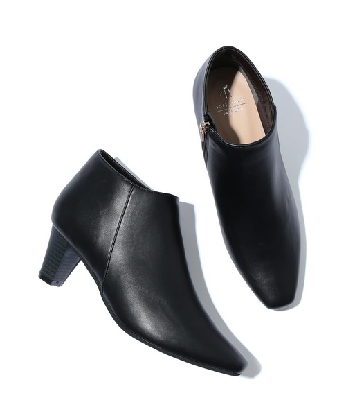 ROPE' PICNIC(ロペピクニック)の「スクエアトゥアンクルブーティー(ブーツ・レディース・ブラック/チャコールグレー・23.0cm/23.5cm/24.0cm/24.5cm)」の10枚目の写真