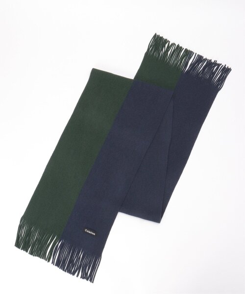 ikka（イッカ）の「【抗菌防臭】ラッセルバイカラーマフラー（マフラー・メンズ・グリーン/ブラック/ネイビー・FREE）」の16枚目の写真