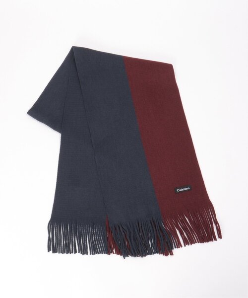 ikka（イッカ）の「【抗菌防臭】ラッセルバイカラーマフラー（マフラー・メンズ・グリーン/ブラック/ネイビー・FREE）」の17枚目の写真