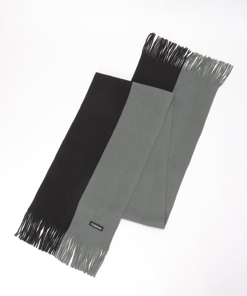 ikka（イッカ）の「【抗菌防臭】ラッセルバイカラーマフラー（マフラー・メンズ・グリーン/ブラック/ネイビー・FREE）」の20枚目の写真