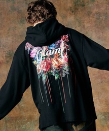 レオナール　花柄　パーカー　フーディー　総柄　フラワー　マルチカラー　38 レオナール 花柄 パーカー フーディー 総柄 フラワー マルチ