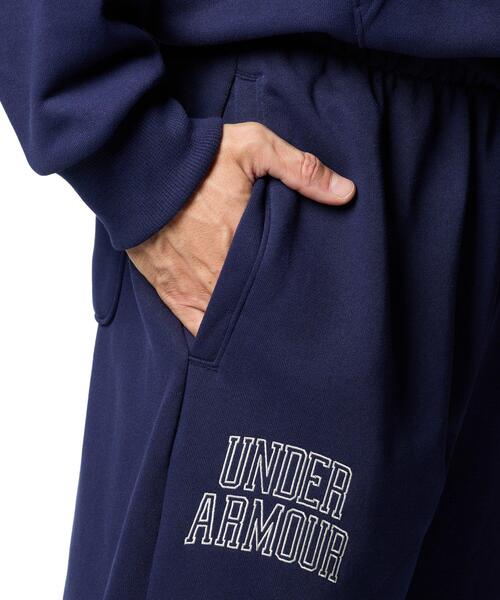 ★UNDER ARMOUR★メンズUAアイコンテリー1/2ジップ セール】UAアイコン ヘビーウェイト テリー オーバーサイズ