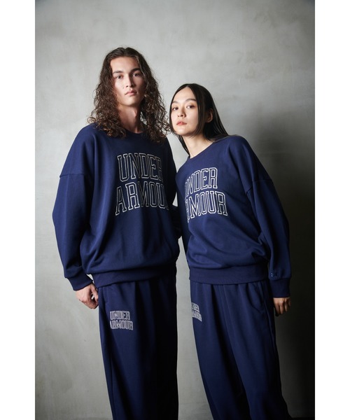 【セール】UAアイコン ヘビーウェイト テリー オーバーサイズ パンツ（ライフスタイル/メンズ）（その他パンツ）｜UNDER ARMOUR（アンダーアーマー）