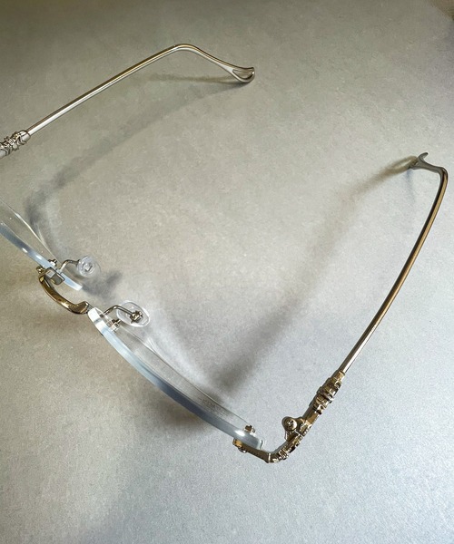 DiamondHearts（ダイヤモンドハーツ）の「スクエアレンズクリアメガネ（メガネ・レディース・ゴールド/シルバー・FREE）」の12枚目の写真