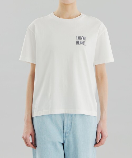 MACKINTOSH PHILOSOPHY(マッキントッシュ フィロソフィー)の「GREY LABEL SHARP LOGO 半袖T(Tシャツ/カットソー・レディース・ホワイト/チャコールグレー/ブラック・2/6)」の14枚目の写真