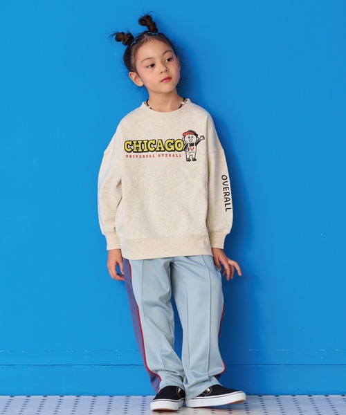 UNIVERSAL OVERALL（ユニバーサルオーバーオール）の「【UNIVERSAL OVERALL】別注プリントトレーナー（スウェット・キッズ・ブラック/オフホワイト/ベージュ・80/90/95/100/110/120/130/140/150）」の9枚目の写真