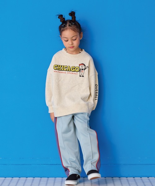 UNIVERSAL OVERALL（ユニバーサルオーバーオール）の「【UNIVERSAL OVERALL】別注プリントトレーナー（スウェット・キッズ・ブラック/オフホワイト/ベージュ・80/90/95/100/110/120/130/140/150）」の10枚目の写真