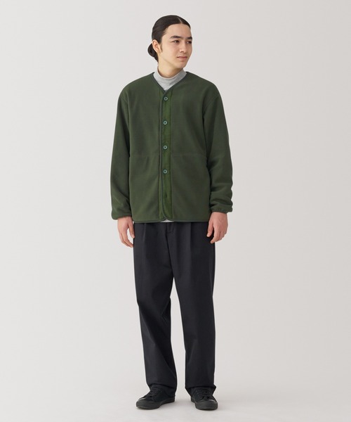 無印良品　婦人　素材に還るフリースカーディガン　XXL カーキグリーン　完売品 無印良品 「素材に還るフリース」シリーズ 発売のお知らせ