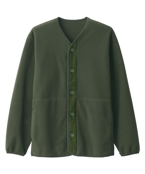 セール】紳士 素材に還るフリースカーディガン（カーディガン/ボレロ