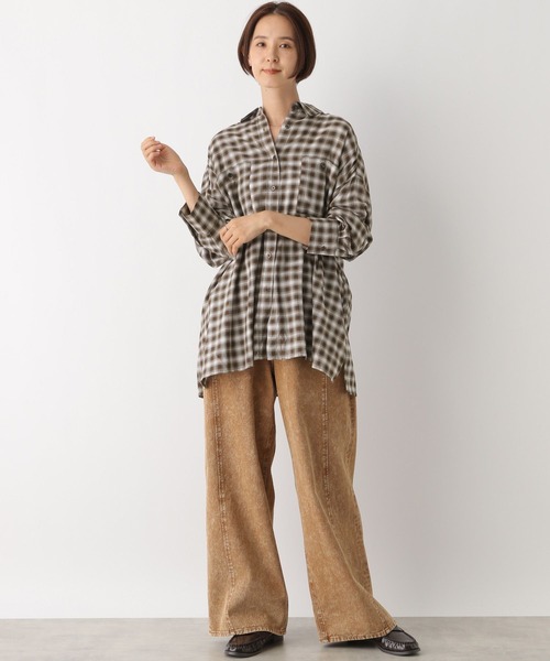 LEPSIM（レプシィム）の「BIGチェックシャツチュニック 142660