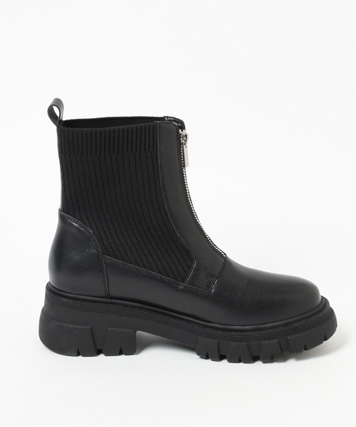 mysty woman（ミスティウーマン）の「フロントZIPアツゾコブーツ  144069（ブーツ・レディース・ブラウン/ブラック・MEDIUM/LARGE）」の8枚目の写真