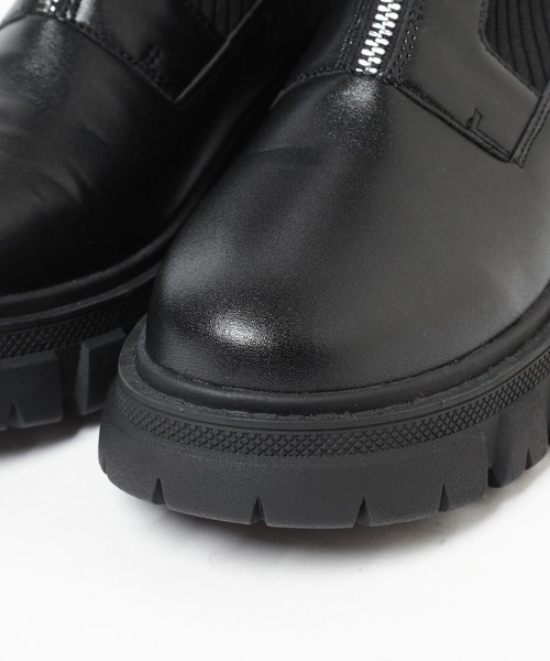 mysty woman（ミスティウーマン）の「フロントZIPアツゾコブーツ  144069（ブーツ・レディース・ブラウン/ブラック・MEDIUM/LARGE）」の12枚目の写真