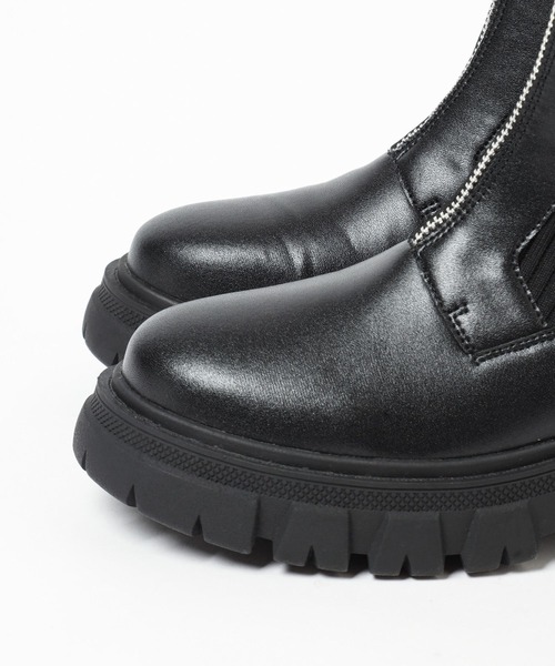 mysty woman（ミスティウーマン）の「フロントZIPアツゾコブーツ  144069（ブーツ・レディース・ブラウン/ブラック・MEDIUM/LARGE）」の13枚目の写真