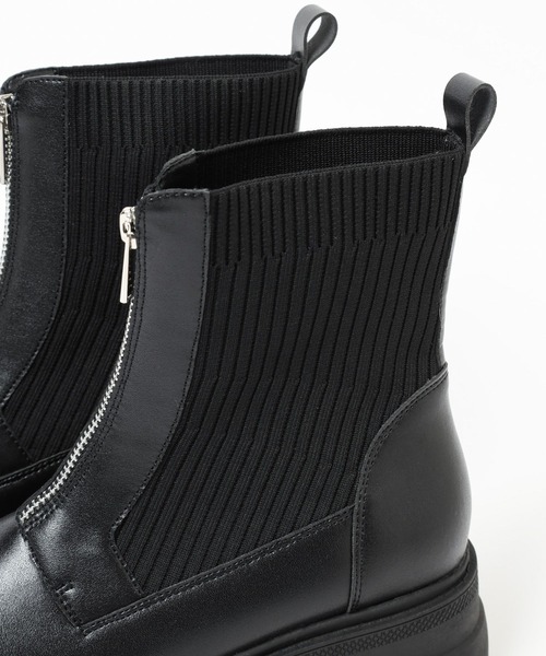 mysty woman（ミスティウーマン）の「フロントZIPアツゾコブーツ  144069（ブーツ・レディース・ブラウン/ブラック・MEDIUM/LARGE）」の16枚目の写真