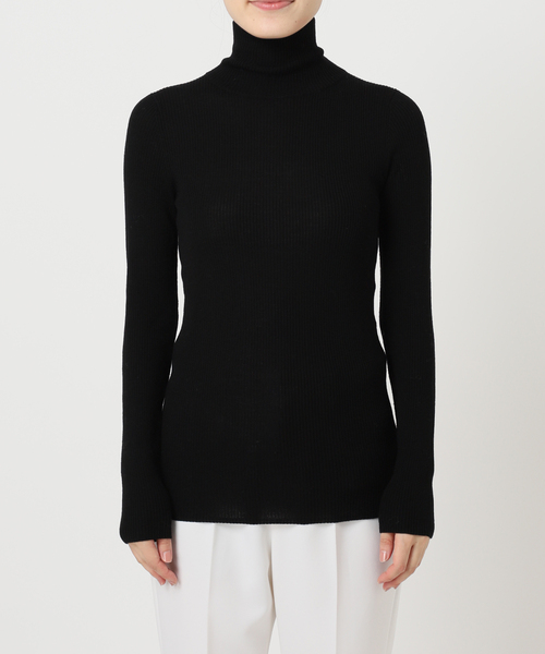 Noble（ノーブル）の「《追加3》リブタートルネックニット（ニット/セーター・レディース・ホワイト/ブラック/キャメル・FREE）」の11枚目の写真