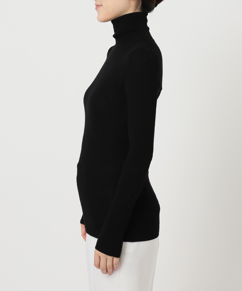 Noble（ノーブル）の「《追加3》リブタートルネックニット（ニット/セーター・レディース・ホワイト/ブラック/キャメル・FREE）」の12枚目の写真