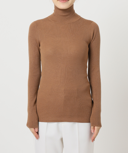 Noble（ノーブル）の「《追加3》リブタートルネックニット（ニット/セーター・レディース・ホワイト/ブラック/キャメル・FREE）」の21枚目の写真