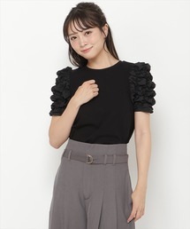 ボリュームデザインスリーブトップス