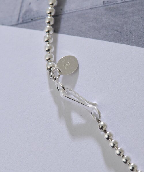 スターリングシルバー使用》ナバホパール3×40ネックレス（ネックレス