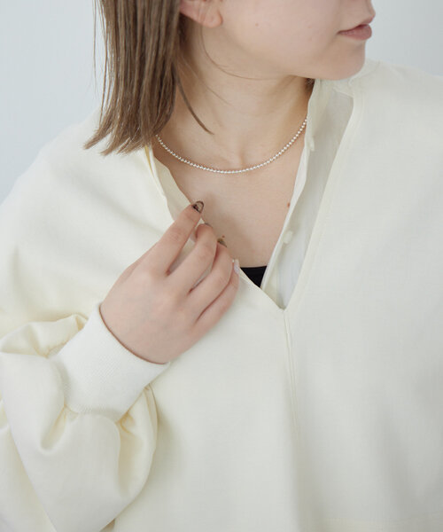 ear PAPILLONNER(イアパピヨネ)の「《スターリングシルバー使用》ナバホパール3×40ネックレス(ネックレス・レディース・シルバー系その他4・FREE)」の14枚目の写真