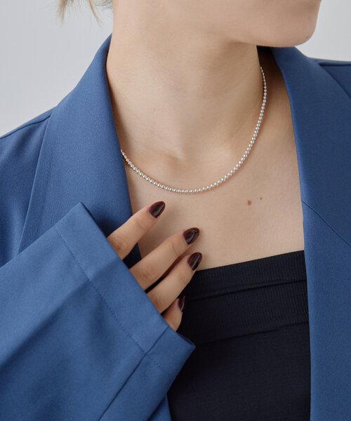 ear PAPILLONNER(イアパピヨネ)の「《スターリングシルバー使用》ナバホパール3×40ネックレス(ネックレス・レディース・シルバー系その他4・FREE)」の18枚目の写真