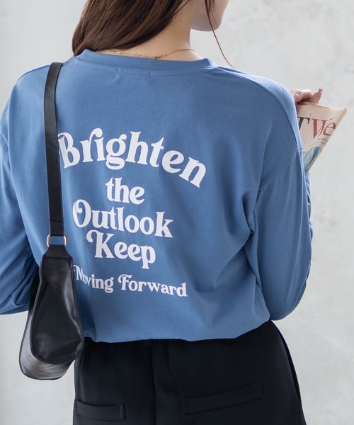 ネイバーフッド　シャツ&パンツ上下セット　バック ロゴ プリント NAVY バックプリントロンT（Tシャツ/カットソー）｜NAVY