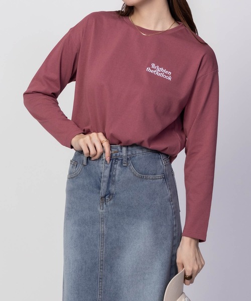 Everyone ロングT バックプリントあり ネイビー oa-00002.jpg