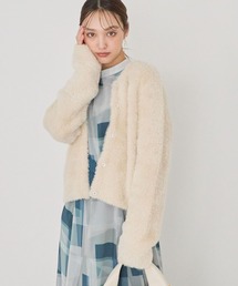 Andemiu | フェザーニットジャケット151326(カーディガン/ボレロ)