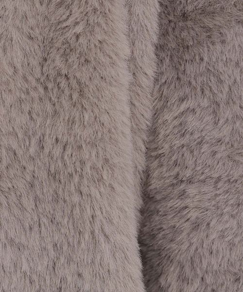 Andemiu(アンデミュウ)の「フェザーニットジャケット151326(カーディガン/ボレロ・レディース・チャコールグレー/ライトベージュ/アイボリー・FREE)」の21枚目の写真