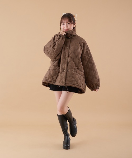 セール】ファーカラーキルティングブルゾン【ZOZOTOWN限定