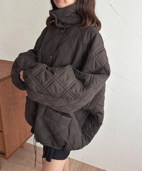 セール】ファーカラーキルティングブルゾン【ZOZOTOWN限定