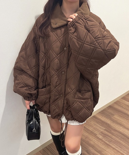 セール】ファーカラーキルティングブルゾン【ZOZOTOWN限定アイテム