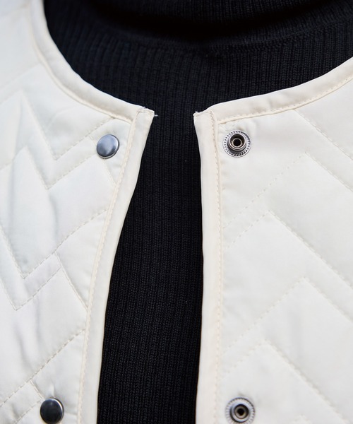 ノーカラーキルトコート（ノーカラーコート）｜INCEDE（インシード）