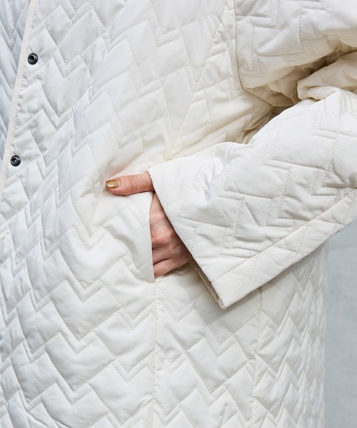 ノーカラーキルトコート（ノーカラーコート）｜INCEDE（インシード）