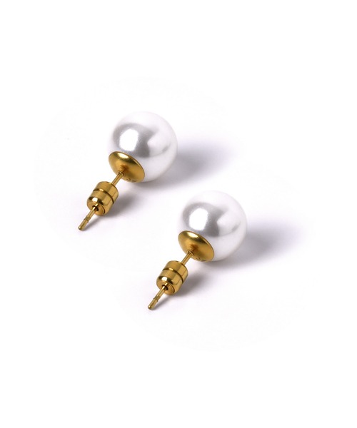 LHME（エルエイチエムイー）の「【WEB限定】“MELLOW”1粒パールピアス/10mm/サージカルステンレス（金属アレルギー対応）【LHME / エルエイチエムイー】（ピアス（両耳用）・レディース・ゴールド・ONE SIZE）」の18枚目の写真