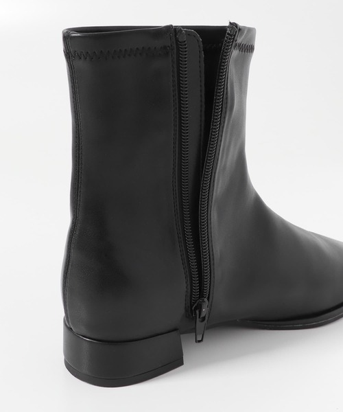 SENSE OF PLACE by URBAN RESEARCH(センスオブプレイスバイアーバンリサーチ)の「スクエアトゥセンターシームストレッチローブーツ(ブーツ・レディース・ブラック/ブラック系その他/シルバー・LARGE/SMALL/MEDIUM)」の17枚目の写真